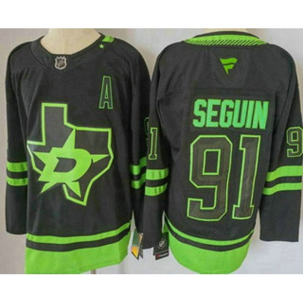 Dallas Stars #91 Tyler Seguin Black Alternate Authentic Jersey