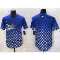 Los Angeles Dodgers Blank Blue Limited Stitched Jersey