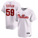 Philadelphia Phillies #59 Jhoan Durán White Home Limited Stitched Jersey