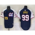 American League #99 Aaron Judge Navy Alternate 2025 All-Star With Patch Edition Limited Stitched Jersey