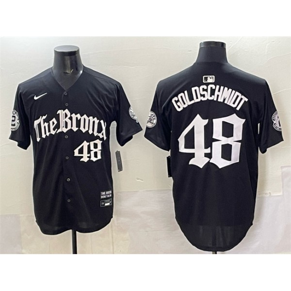 New York Yankees #48 Paul Goldschmidt Black 'Gothic Legacy Edition' Vapor Premier Limited Stitched Jersey
