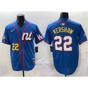 National League #22 Clayton Kershaw Blue 2025 All-Star Edition Limited Stitched Jersey