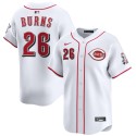 Cincinnati Reds #26 Chase Burns White Home Limited Stitched Jersey