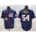 American League #54 Max Fried Navy 2025 All-Star Edition Limited Stitched Jersey