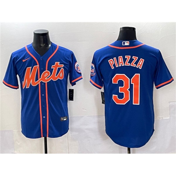 New York Mets #31 Mike Piazza Blue Cool Base Stitched Jersey