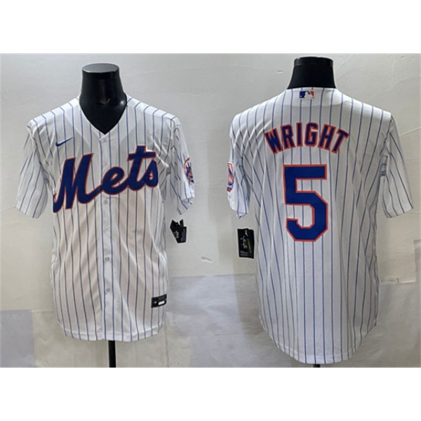 New York Mets #5 David Wright White Stitched Jersey