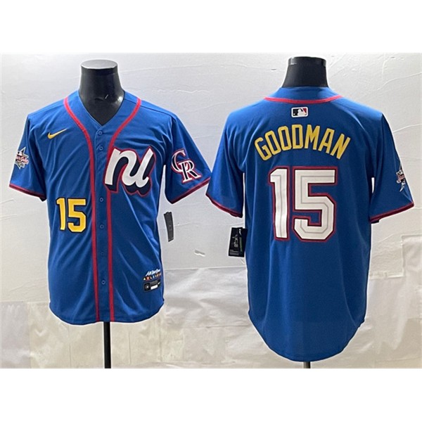 National League #15 Hunter Goodman Blue 2025 All-Star Edition Limited Stitched Jersey