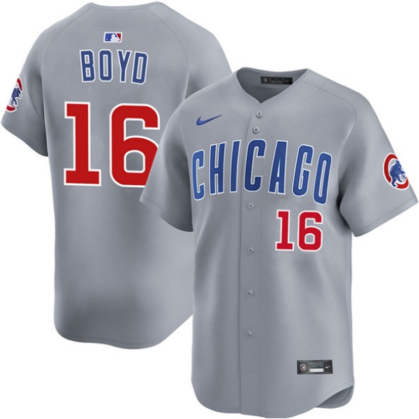 Chicago Cubs #16 Matthew Boyd Grey Limited Stitched Jersey