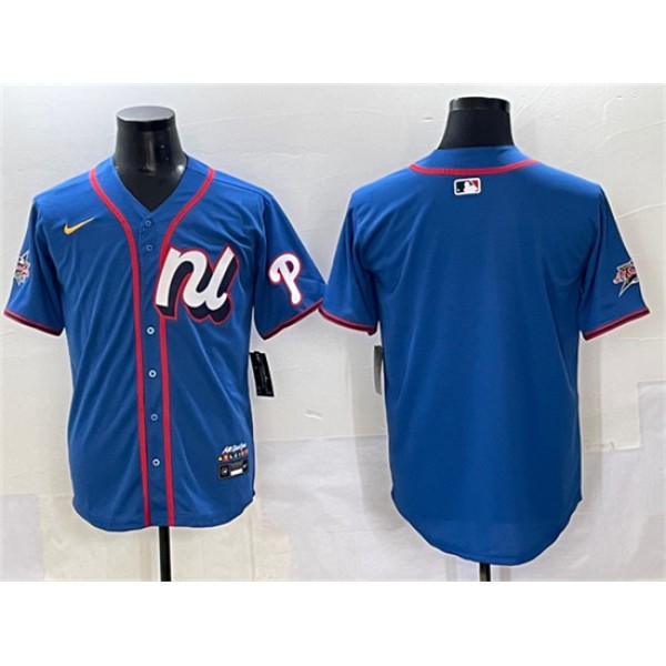 National League Philadelphia Phillies Blank Blue 2025 All-Star Edition Limited Stitched Jersey