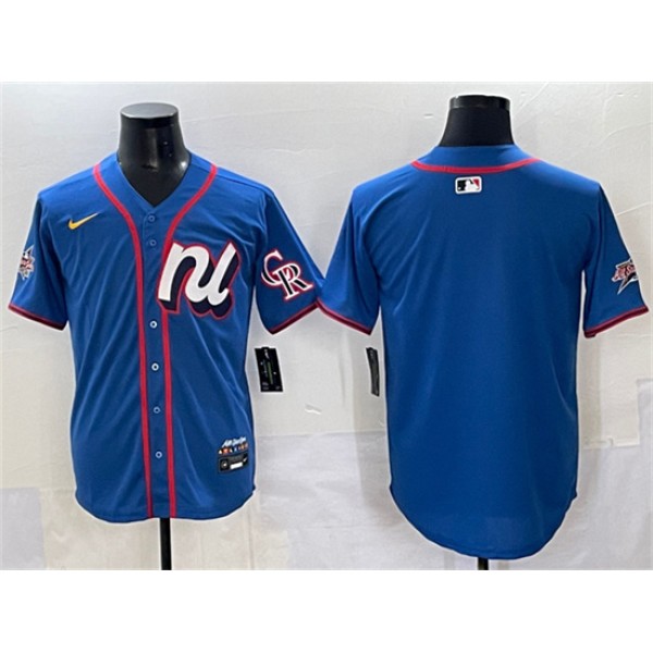 National League Colorado Rockies Blank Blue 2025 All-Star Edition Limited Stitched Jersey