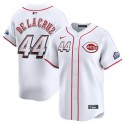 Cincinnati Reds #44 Elly De La Cruz White 2025 Speedway Classic Home Limited Stitched Jersey