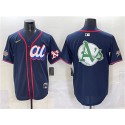 American League Oakland Athletics Team Big Logo Navy 2025 All-Star Edition Limited Stitched Jersey