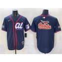 American League Baltimore Orioles Team Big Logo Navy 2025 All-Star Edition Limited Stitched Jersey