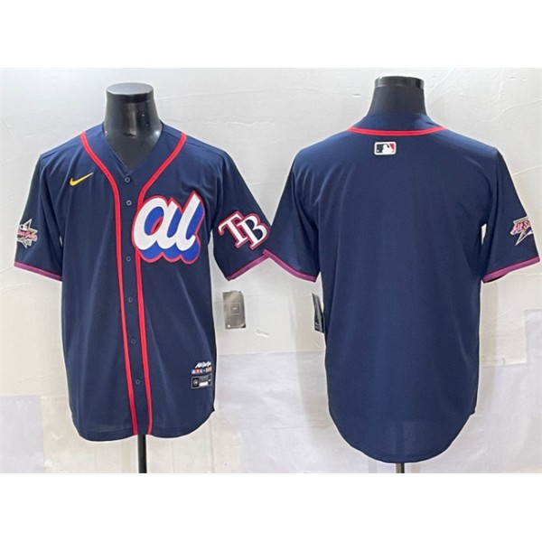 American League Tampa Bay Rays Blank Navy 2025 All-Star Edition Limited Stitched Jersey