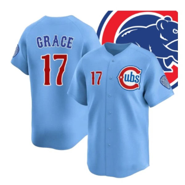 Chicago Cubs #17 Mark Grace Blue 2024-25 2nd Alternate Limited Stitched Jersey
