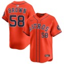 Houston Astros #58 Hunter Brown Orange 2025 Alternate Limited Stitched Jersey