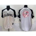 New York Yankees Team Big Logo White Black 'Gothic Legacy Edition' Vapor Premier Limited Stitched Jersey