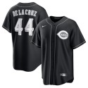 Cincinnati Reds #44 Elly De La Cruz Black Lights Out Limited Stitched Jersey
