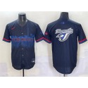 Toronto Blue Jays Team Big Logo Navy 2024 City Connect Limited Stitched Jersey