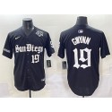 San Diego Padres #19 Tony Gwynn Black Gothic Edition Vapor Limited Stitched Jersey