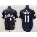 New York Yankees #11 Anthony Volpe Black 'Gothic Legacy Edition' Vapor Premier Limited Stitched Jersey