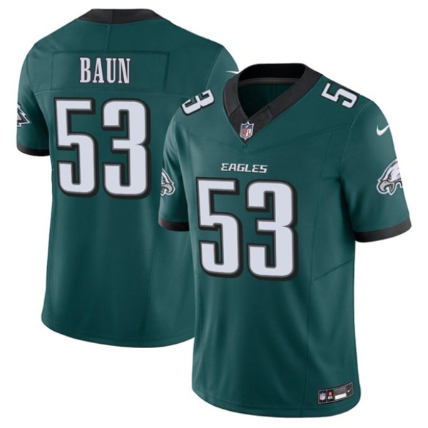 Philadelphia Eagles #53 Zack Baun Green 2025 F.U.S.E. Vapor Untouchable Limited Football Stitched Jersey
