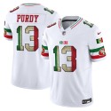 San Francisco 49ers #13 Brock Purdy White 2025 F.U.S.E. Mexico Vapor Limited Football Stitched Jersey