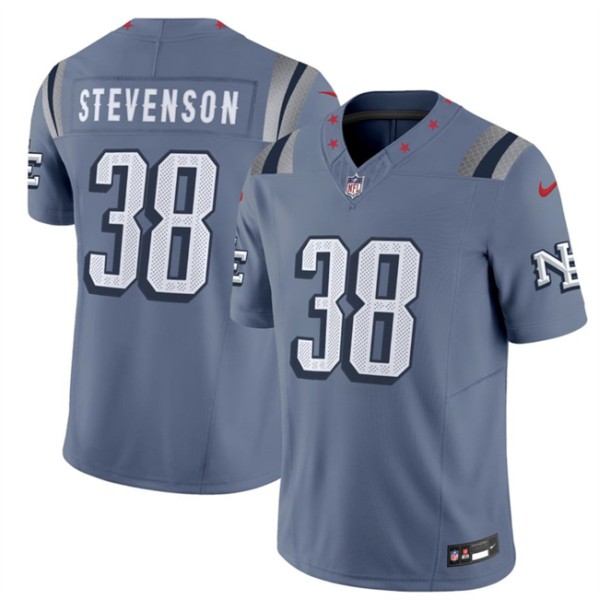 New England Patriots #38 Rhamondre Stevenson 2025 F.U.S.E. “Rivalries” Vapor Limited Football Stitched Jersey