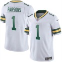 Green Bay Packers #1 Micah Parsons White 2025 Vapor Untouchable Limited Football Stitched Jersey
