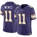 Minnesota Vikings #11 Carson Wentz Purple 2025 F.U.S.E. Throwback Vapor Untouchable Limited Football Stitched Jersey