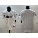 Las Vegas Raiders Blank White 'Gothic Sin City Shadows Edition' Vapor Limited Stitched Jersey