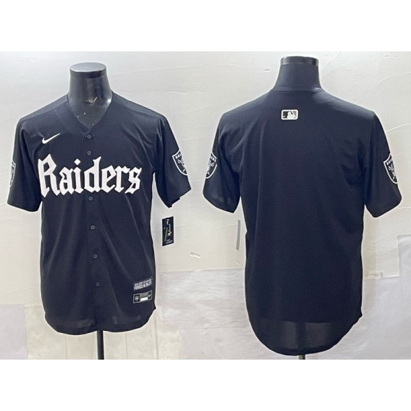 Las Vegas Raiders Blank Black 'Gothic Sin City Shadows Edition' Vapor Limited Stitched Jersey