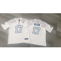 Buffalo Bills #17 Josh Allen White 2025 F.U.S.E. “Rivalries” Vapor Limited Football Stitched Jersey
