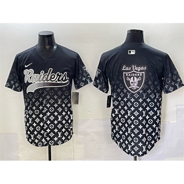 Las Vegas Raiders Team Big Logo Black Limited Stitched Jersey