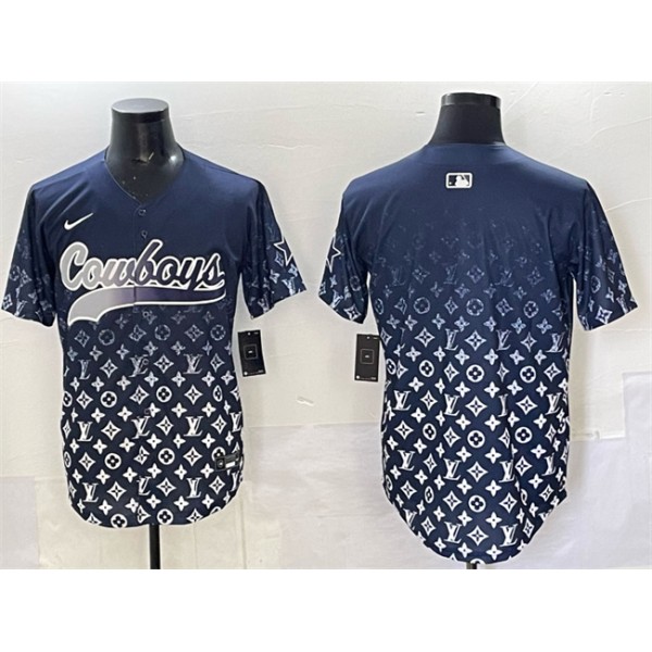 Dallas Cowboys Blank Navy Limited Stitched Jersey