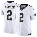 New Orleans Saints #2 Spencer Rattler White 2025 F.U.S.E Vapor Limited Football Stitched Jersey