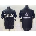 Dallas Cowboys Team Big Logo Black 'Gothic Lone Star Edition' Limited Stitched Jersey