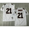 Atlanta Falcons #21 Deion Sanders White 1992 Throwback Jersey
