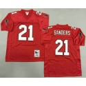 Atlanta Falcons #21 Deion Sanders Red 1992 Throwback Jersey