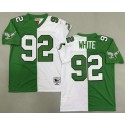 Philadelphia Eagles #92 Reggie White Green White Split 1990 Throwback Jersey