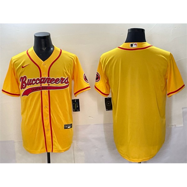 Tampa Bay Buccaneers Blank Gold Cool Base Stitched Jersey
