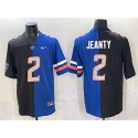 Las Vegas Raiders X Broncos #2 Ashton Jeanty Black Blue Split Limited Football Stitched Jersey