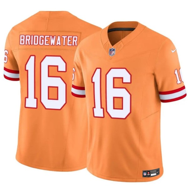 Tampa Bay Buccaneers #16 Teddy Bridgewater Orange F.U.S.E. Throwback Limited Football Stitched Jersey