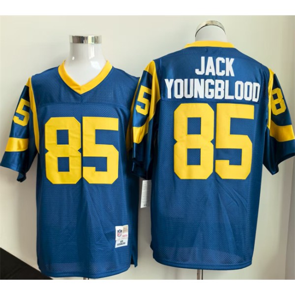 Los Angeles Rams #85 Jack Youngblood Royal Throwback Football Stitched Jersey
