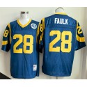 Los Angeles Rams #28 Marshall Faulk Royal Throwback Football Stitched Jersey