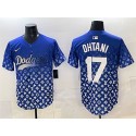 Los Angeles Dodgers #17 Shohei Ohtani Blue Limited Stitched Jersey