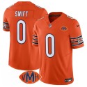 Chicago Bears #0 D'Andre Swift Orange 2025 F.U.S.E. With VMH Patch Vapor Untouchable Limited Football Stitched Jersey