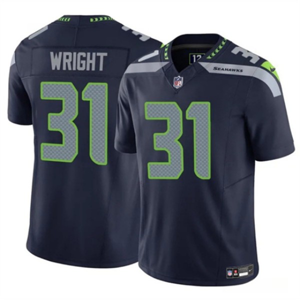 Seattle Seahawks #31 Jacardia Wright Navy 2025 F.U.S.E. Vapor Untouchable Limited Football Stitched Jersey