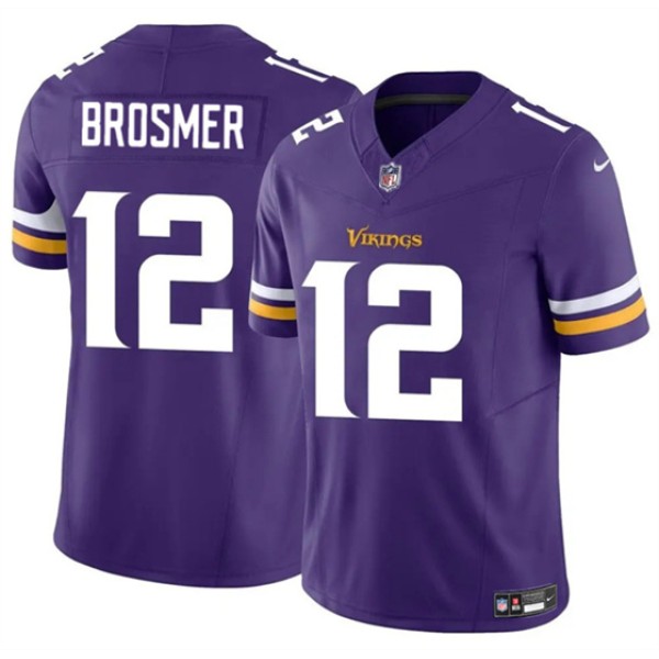 Minnesota Vikings #12 Max Brosmer Purple 2025 F.U.S.E. Vapor Untouchable Limited Football Stitched Jersey