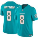 Miami Dolphins #8 Alexander Mattison Aqua 2025 F.U.S.E. Vapor Limited Football Stitched Jersey